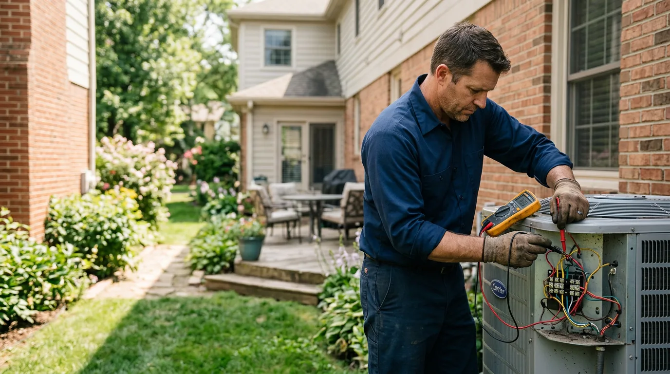 HVAC technician working near Alexander, IL